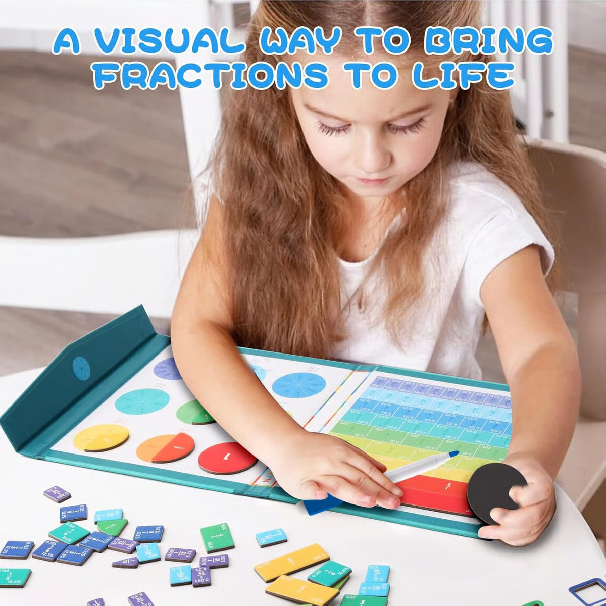 š„Last Day 49% OFF -šMontessori Magnetic Book Fraction Puzzle