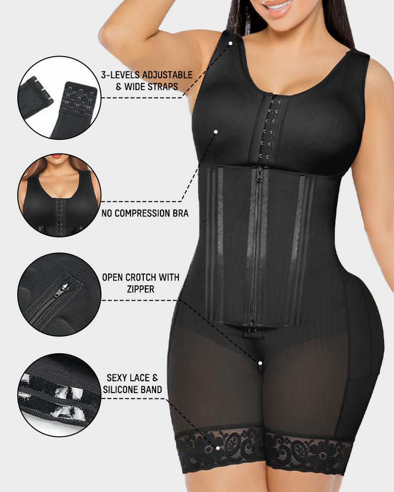 π Fajas Colombianas Double Tummy Control Full Body Shapewear β Sculpt Your Curves & Feel Confident β¨
